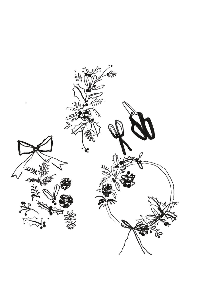 Festive berry wreath kit