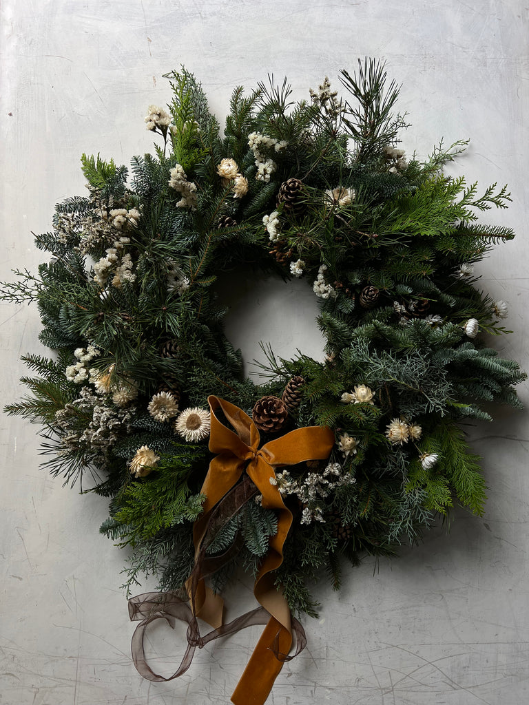 Driving home for Christmas wreath