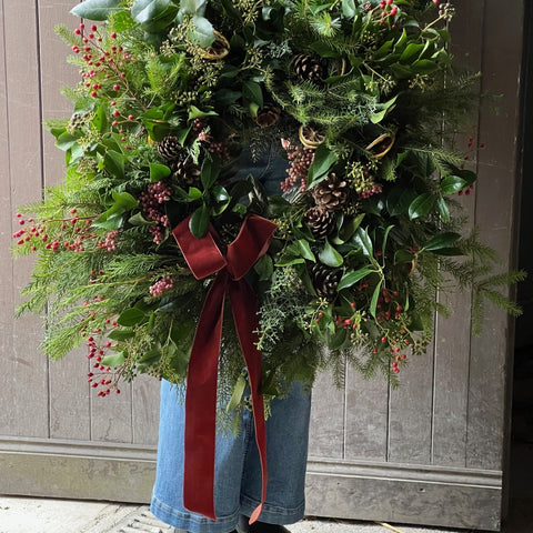 Festive berry wreath